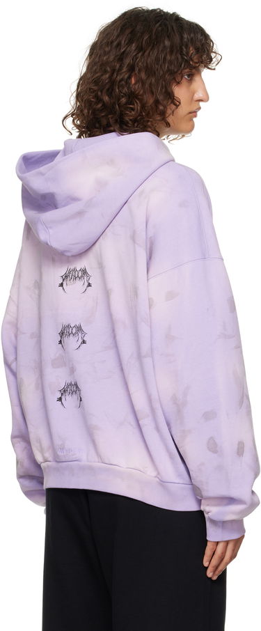 Суитчър We11done Graphic Print Zip-Up Hoodie Лилаво | WD-TJ3-24-878-U-PP, 2