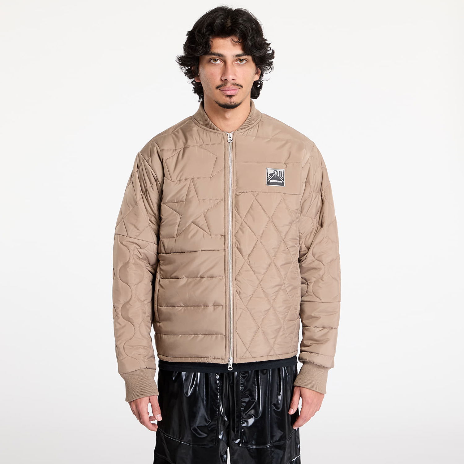 Яке бомбър Pleasures Stonehenge Quilted Jacket Бежово | P24W016 BROWN, 0