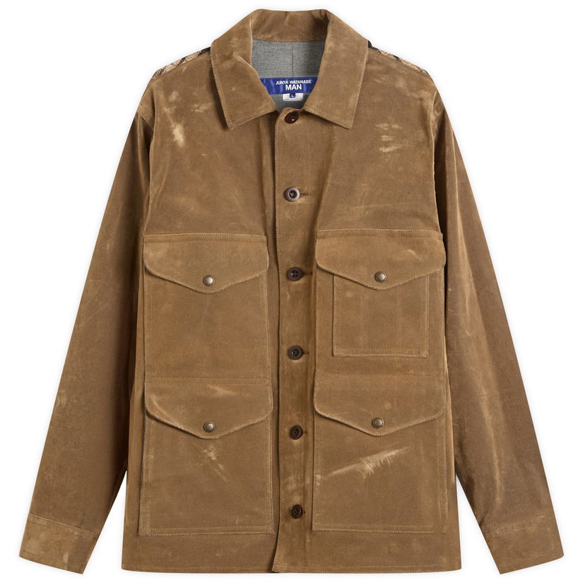 Яке Junya Watanabe Junya Watanabe MAN Flocked Denim Jacket, Size M Кафяво | WP-J016-051-1