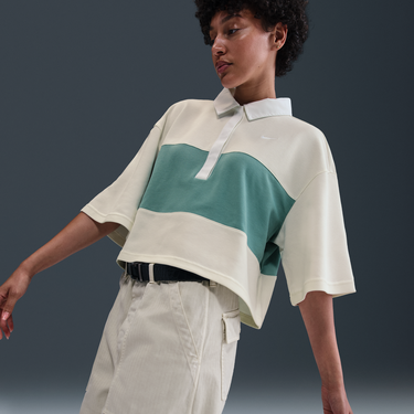 Поло тениска Nike Nsw Street Cropped Relaxed Fit Striped Polo Top Многоцветен | IB2153-133, 2