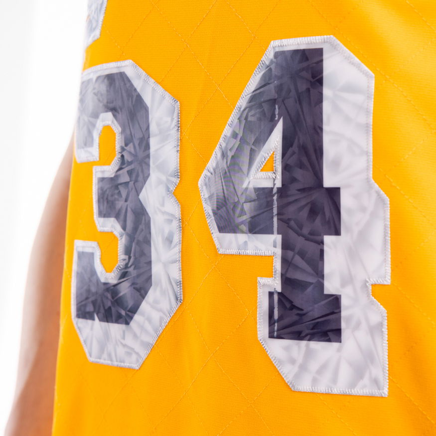 Фланелка Mitchell & Ness 75th Anniversary Swingman Jersey Shaquille O'Neil Los Angeles Lakers Жълто | SMJY1202-LAL96SONLTGD, 1