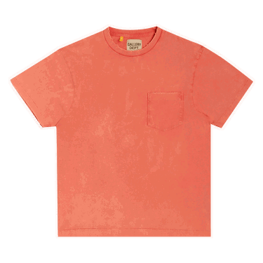 Тениска Gallery Dept. Plain Vintage Pocket Tee Червено | PVP 1050 SFRD, 0