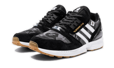 Кецове и обувки adidas Originals BAPE x Undefeated x ZX 8000 ''A-ZX Series - Black Camo'' Черно | FY8853, 1
