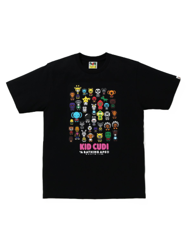 Тениска BAPE Kid Cudi x Baby Milo Friends Tee Черно | 002TEG731902XBLK