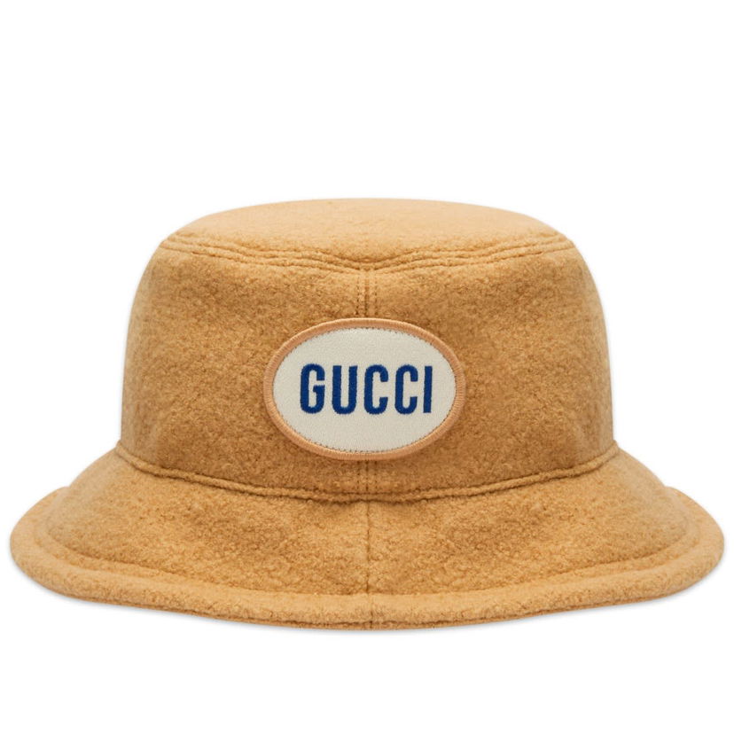 Шапка Gucci Patch Bucket Hat Бежово | 759712-4HA3J-9700