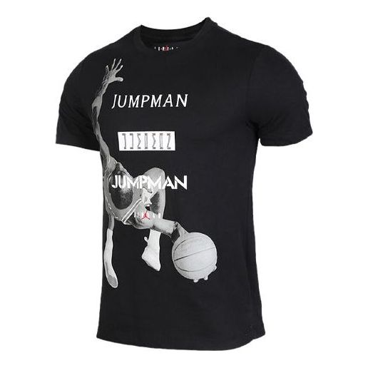 Тениска Jordan Jordan Jumpman Basketball Print T-Shirt Черно | AT8926-010
