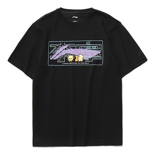 Тениска Li-Ning Graphic T-Shirt Черно | AHSR340-12