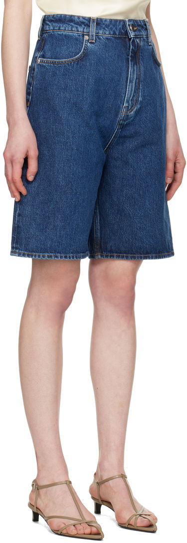 Къси панталони Loulou de Saison Loulou de Saison Isu Denim Shorts Синьо | ISU, 4