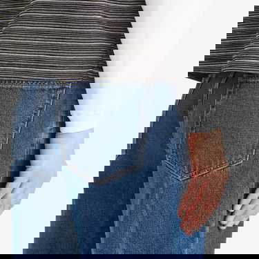 Къси панталони thisisneverthat thisisneverthat Washed Denim Shorts, Size Large Синьо | TN251DSO5S01-BLUE, 5