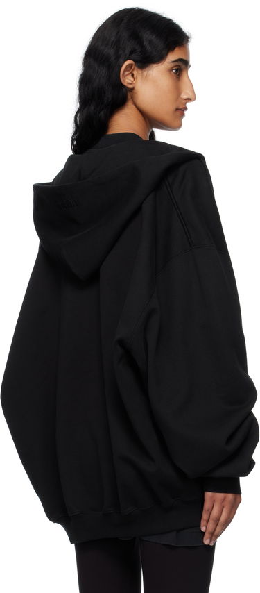 Суитчър VETEMENTS Vetements Oversized Zip-Up Hoodie Черно | UH76ZU100B, 2