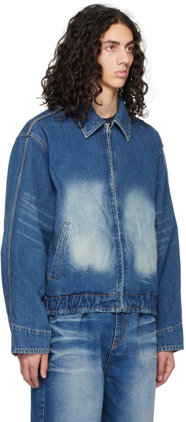 Яке бомбър We11done We11done Faded Denim Jacket Синьо | WD-DJ1-23-329-U-BL, 1