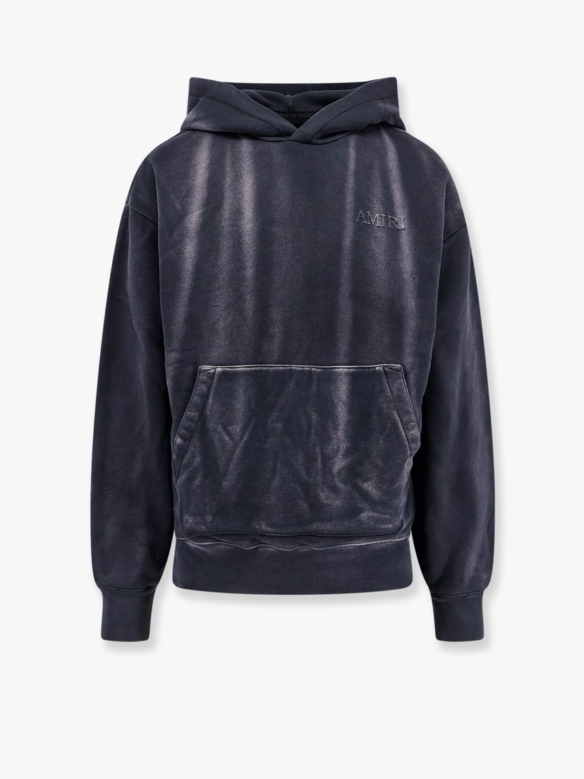 Суитчър AMIRI Black Overdyed Hoodie Синьо | AMJYHD1086BLACK