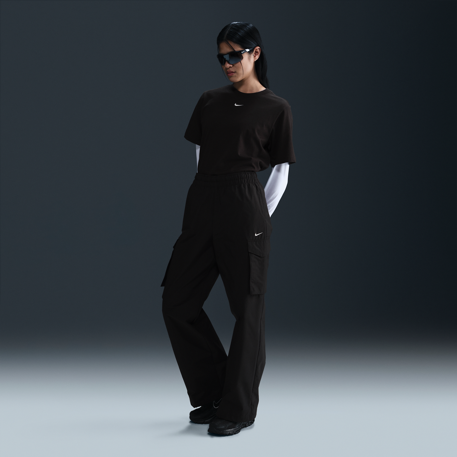 Карго панталони Nike Nike Sportswear Everything Wovens Mid-Rise Cargo Pants Кафяво | HM6976-010, 0