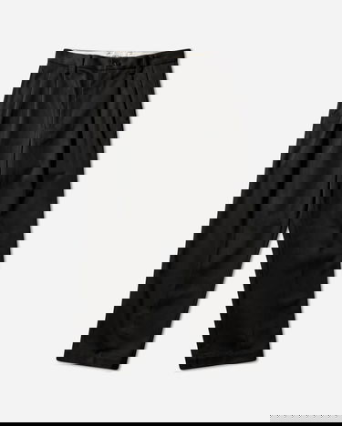 Панталони WACKO MARIA Double Pleated Chino Trousers (Type-1) Черно | 25FW-WMP-PT01 BLACK, 1