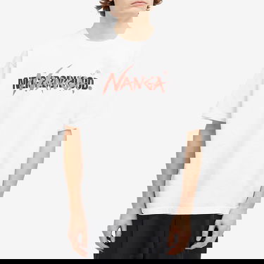 Тениска Neighborhood Nanga Collaboration Graphic T-Shirt, Size Large Бяло | 242PCNNN-ST01-WHT, 2
