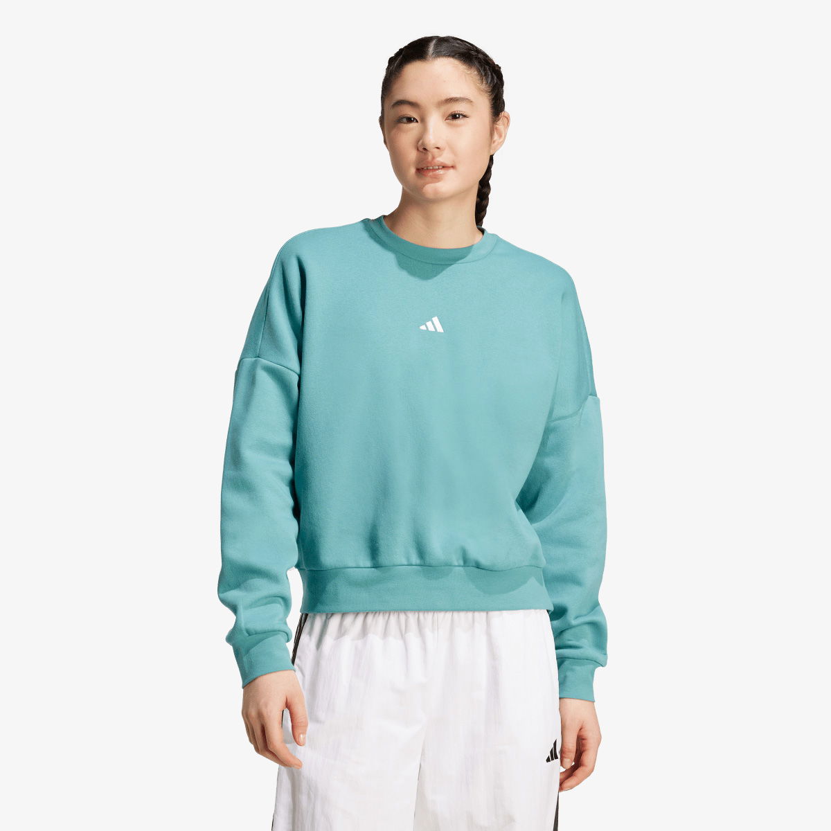 Суитчър adidas Originals FC Cropped Sweatshirt Тюркоазено | JV7299, 1