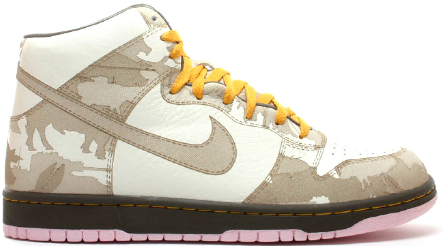 Кецове и обувки Nike Dunk High "1-Piece White Khaki Pink Ice" Бежово | 311612-121, 0