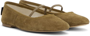 Кецове и обувки A.P.C. A.P.C. Swan Ballerina Flats Зелено | PXBTG-F53295, 3