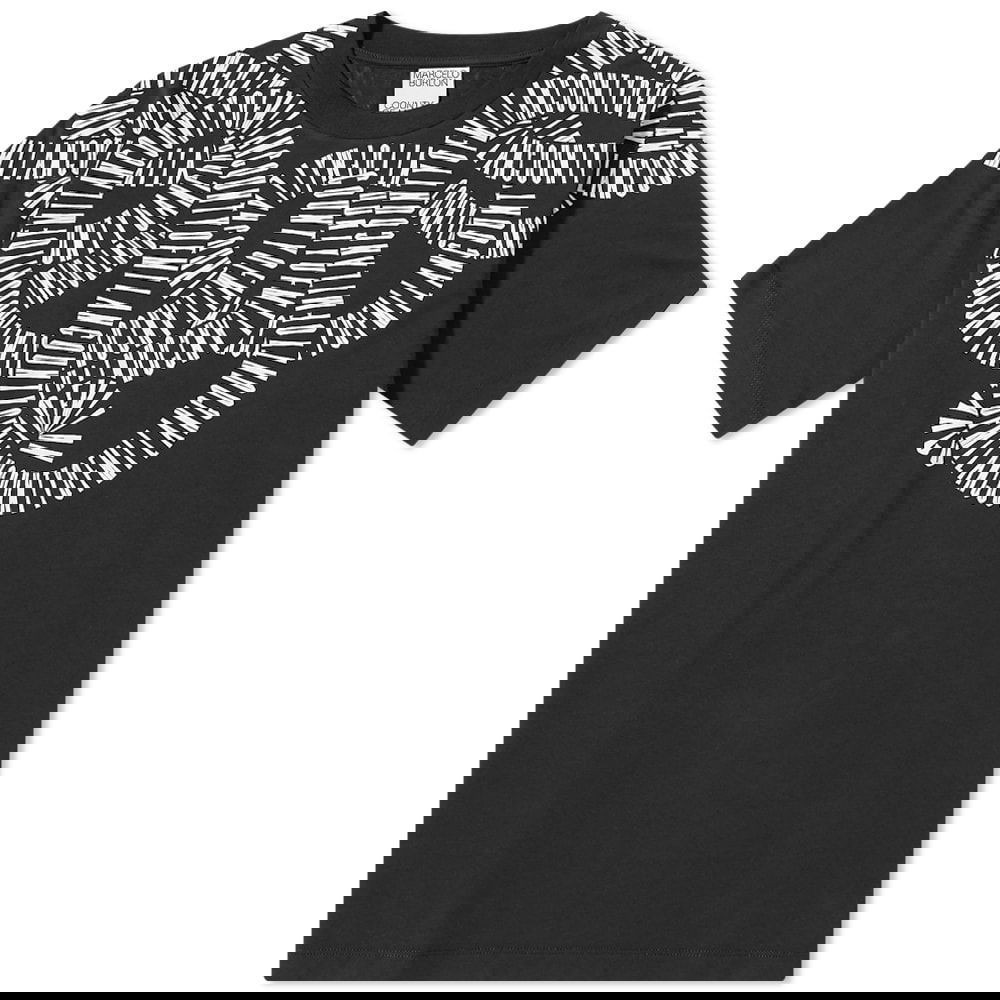 Тениска Marcelo Burlon Snake Wings Regular Tee Черно | CMAA018C99JER0031001, 0