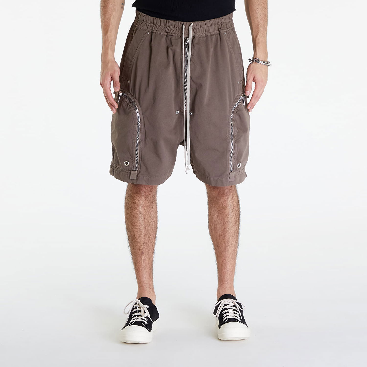 Къси панталони Rick Owens DRKSHDW Bauhaus Shorts Dust Кафяво | DU01D1389 TW 34, 0