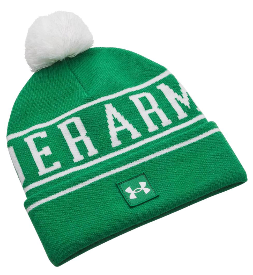 Шапка Under Armour Halftime Pom Beanie Зелено | 1386634-305, 0