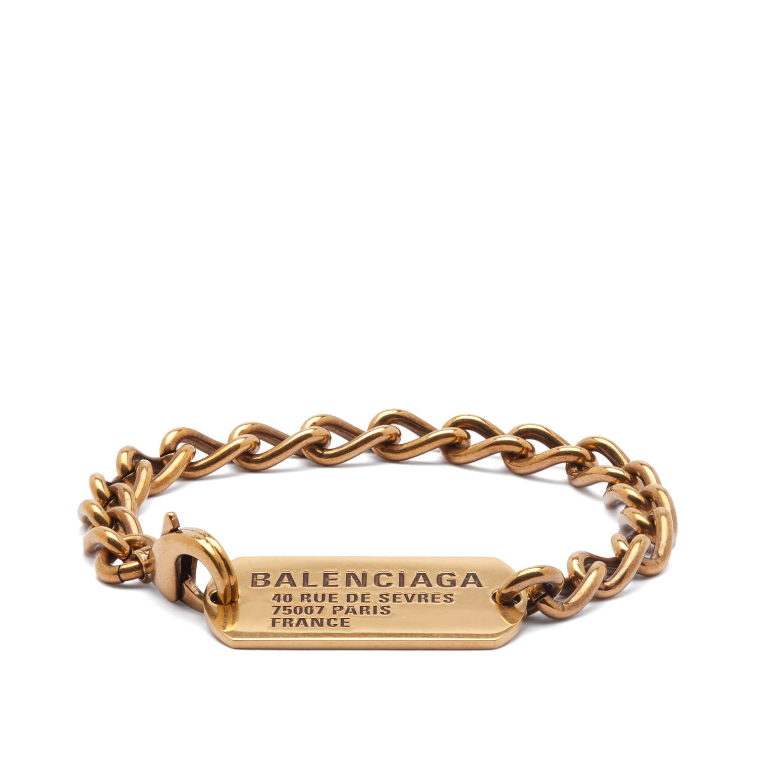 Гривна Balenciaga Tags Bracelet Металик | 748071-TZ99J-0604, 0