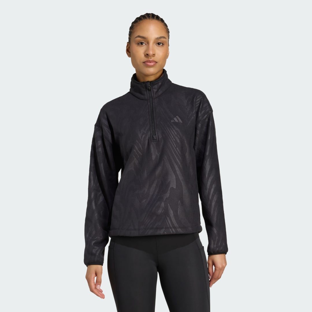 Суитчър adidas Performance Polar Fleece Sweatshirt Черно | JN2639, 0