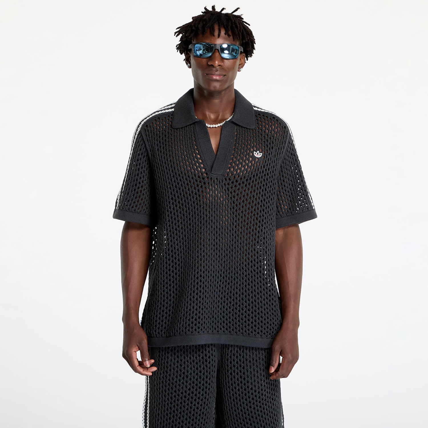 Поло тениска adidas Originals Clot C x Polo UNISEX Carbon Черно | JE9593, 0