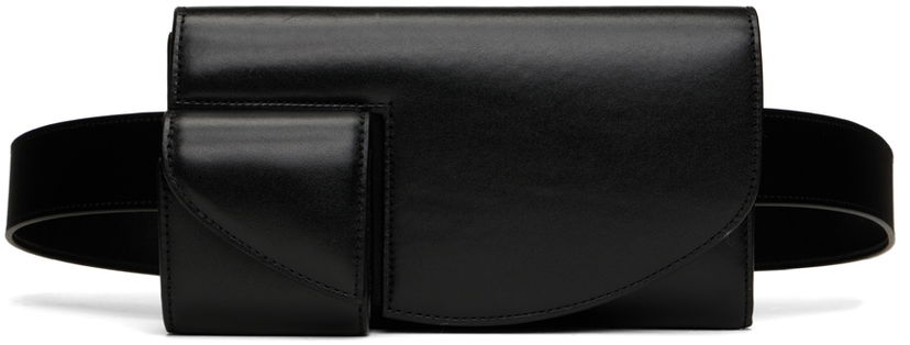 Чанта за кръста The Row Leather Horizontal Belt Bag Черно | W1419-L60