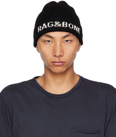Шапка rag & bone Rag & Bone Margo Beanie Черно | WJK22HS000BV00, 0