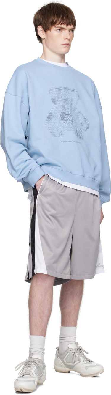 Суитчър We11done Coding Teddy Sweatshirt Синьо | WD-TS2-25-789-U-BL, 3