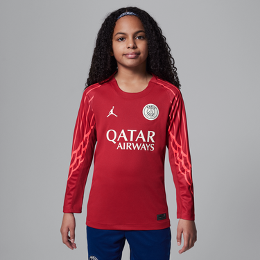 Фланелка Jordan Paris Saint-Germain 2025 Fourth Stadium Goalkeeper Dri-FIT Long Sleeve Replika Jersey Червено | HJ6859-660, 0
