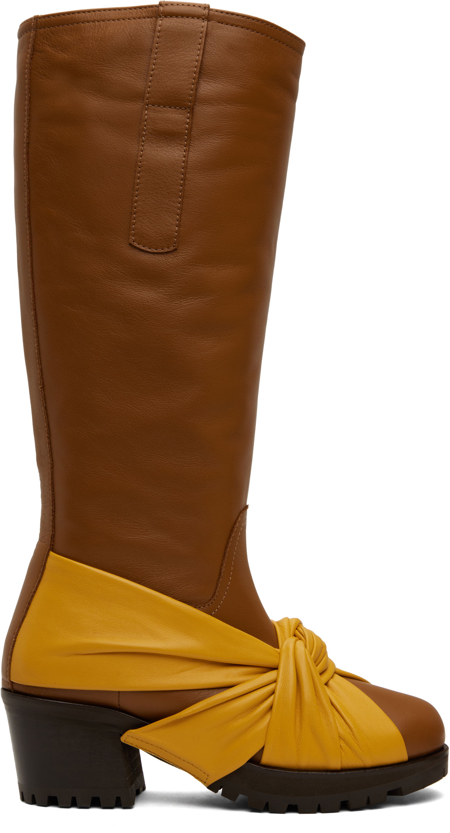 Облекло KIKO KOSTADINOV Kiko Kostadinov Knotted Riding Boots Кафяво | KKWAW24FT03-156, 0