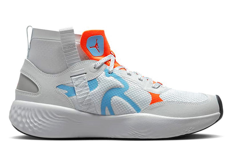 Кецове и обувки Jordan Delta 3 Mid Pure Platinum Chambray Total Orange Бяло | DR7614-004, 0