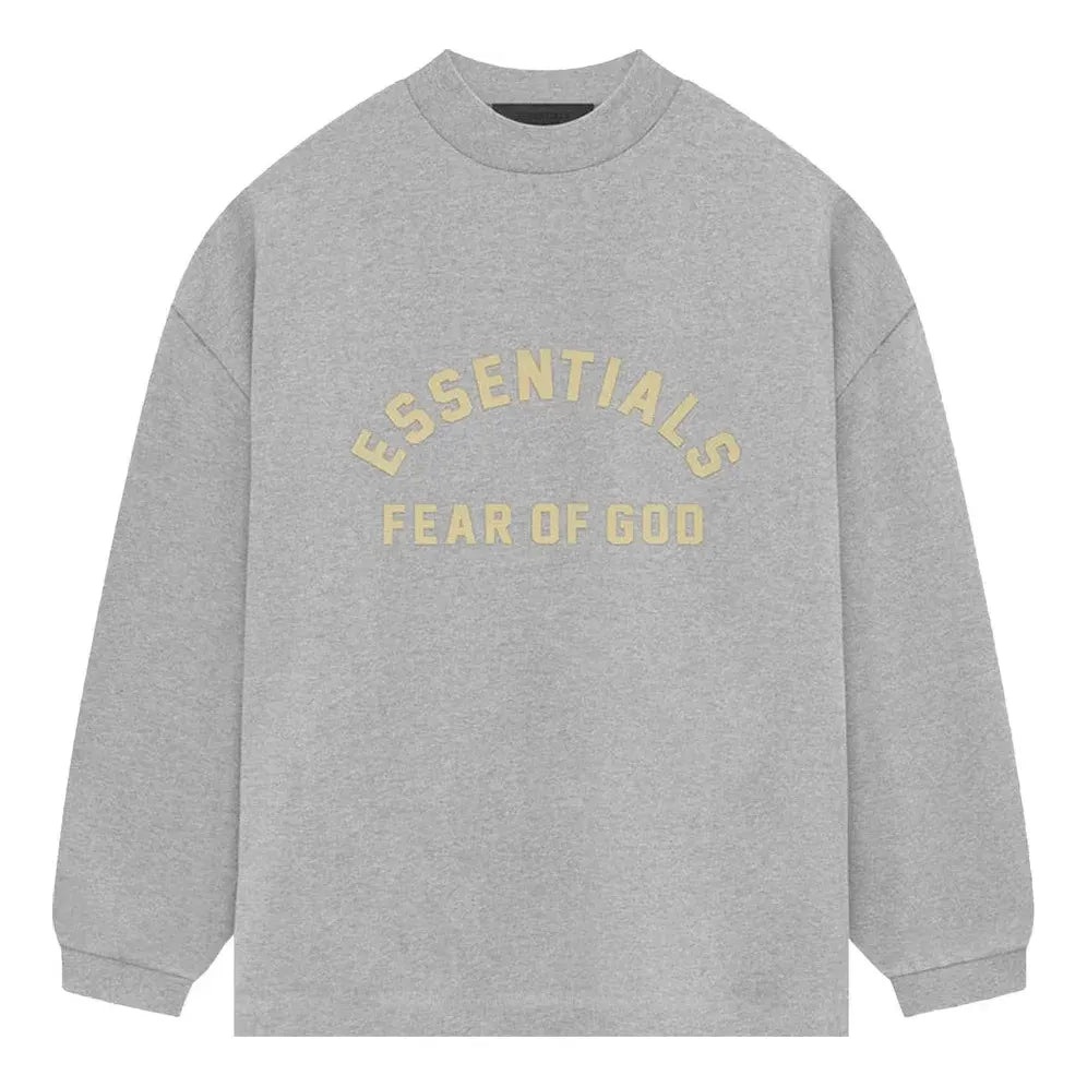 Суитчър Fear of God Essentials Heavy Jersey Long-Sleeve T-Shirt Сиво | 125SP242016F, 0