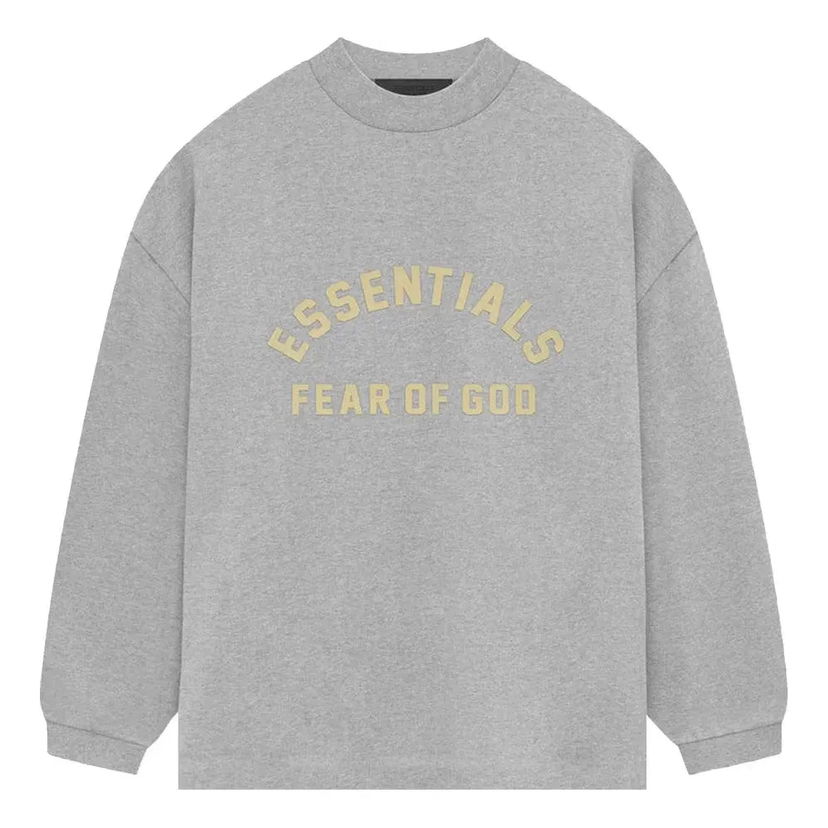 Суитчър Fear of God Essentials Heavy Jersey Long-Sleeve T-Shirt Сиво | 125SP242016F