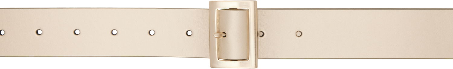 Колани Rick Owens Rick Owens Stooges Metallic Belt Бежово | RA01E0683 LGEMGH, 0