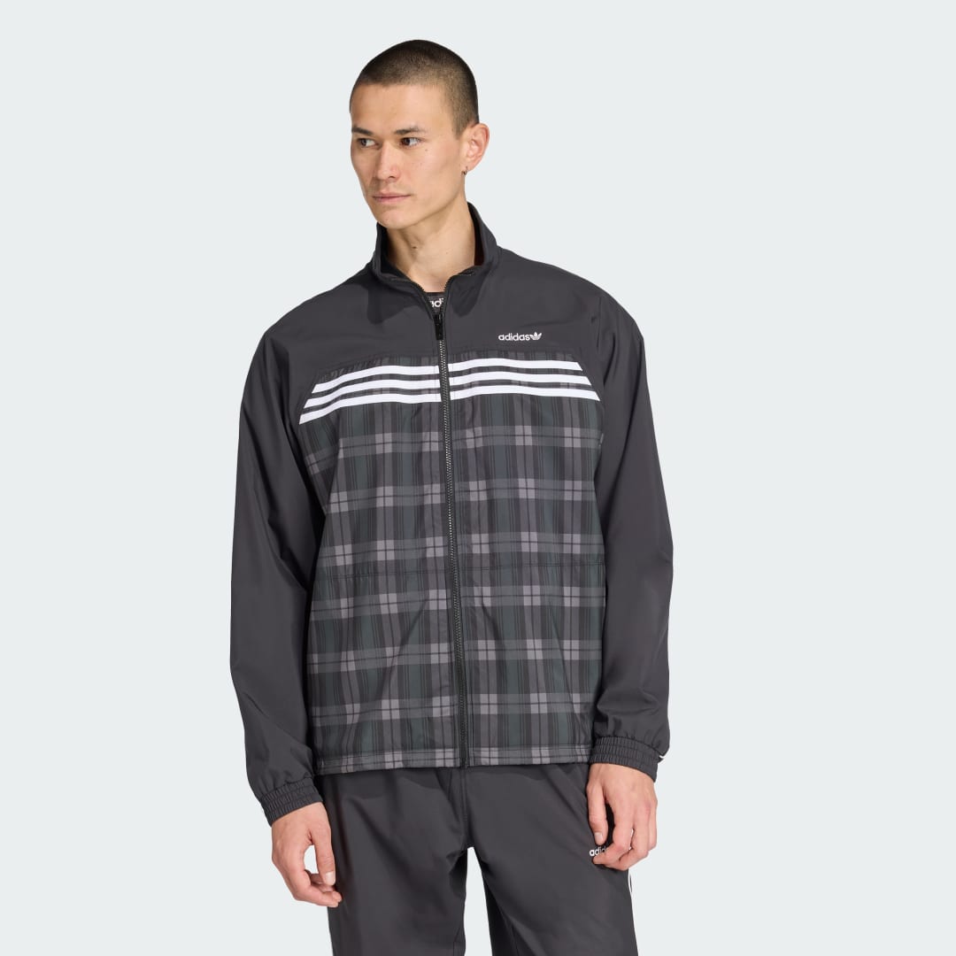Яке adidas Performance Relaxed Fit Tartan Track Jacket Черно | JV7743, 0