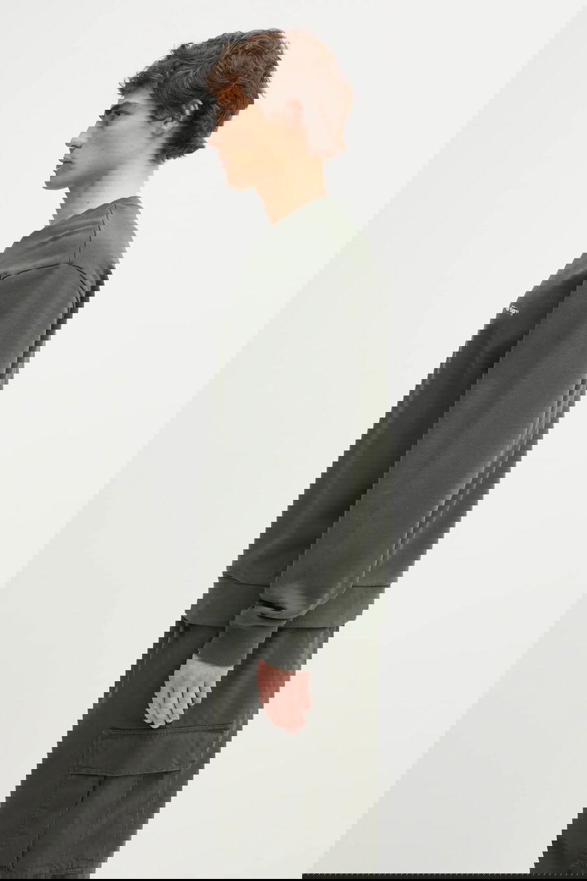 Суитчър Carhartt WIP Cotton Plain Script Embroidery Sweatshirt Зелено | I034496.3CDXX, 1