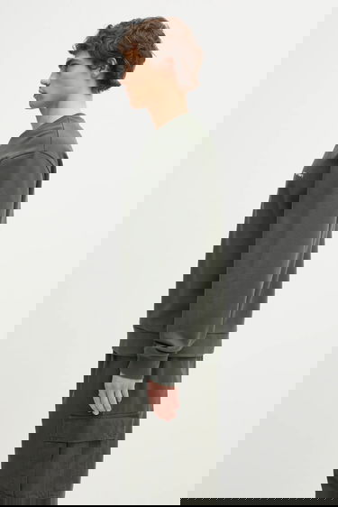 Суитчър Carhartt WIP Cotton Plain Script Embroidery Sweatshirt Зелено | I034496.3CDXX, 1