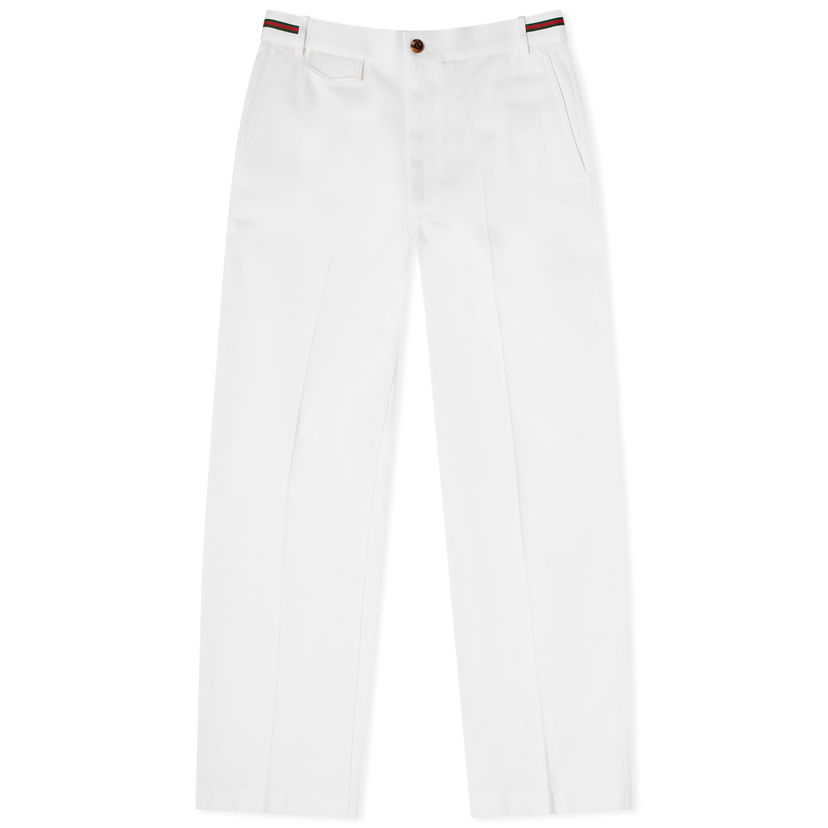 Панталони Gucci Cotton Trousers Бяло | 762149-ZAJ3D-9198