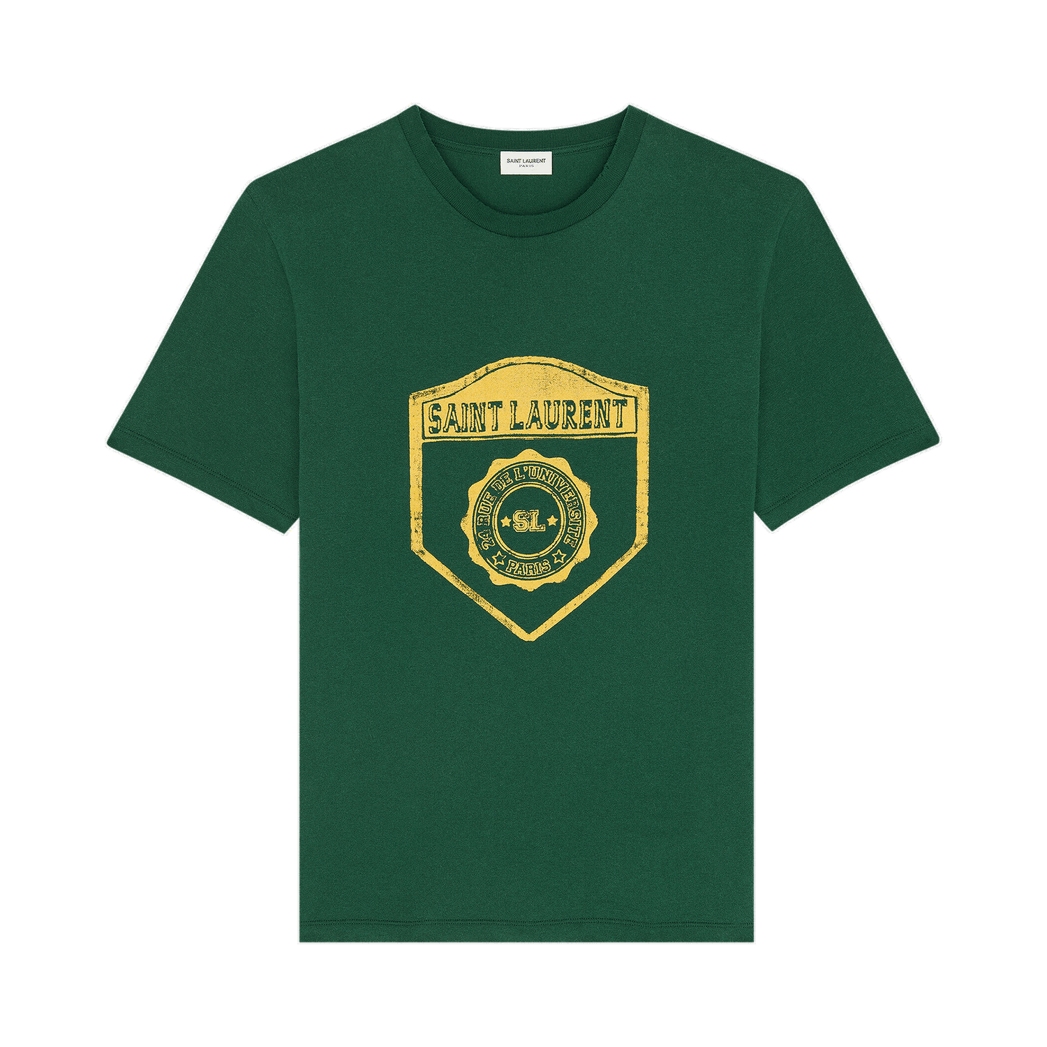 Тениска Saint Laurent T-Shirt Зелено | 686609 Y36RO 3842, 0