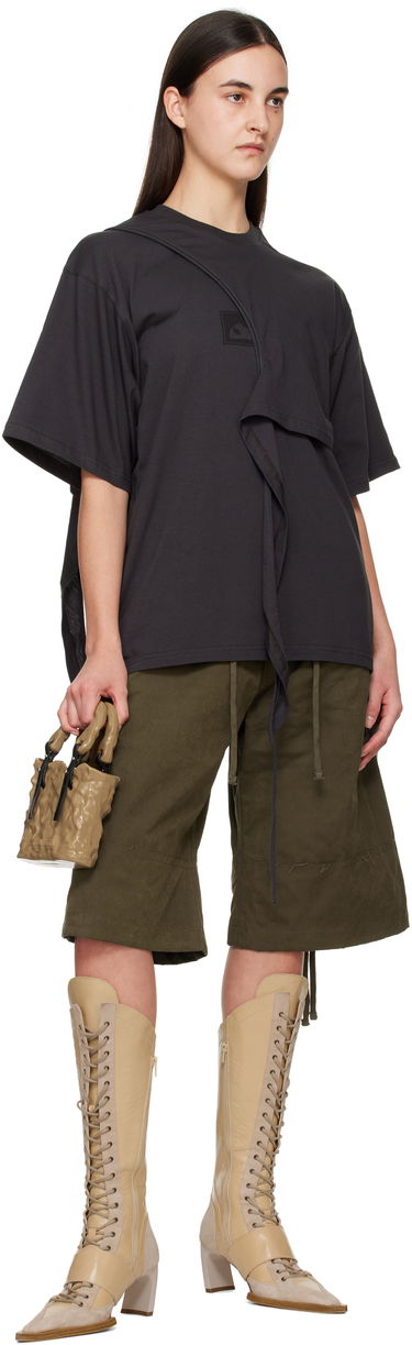Тениска Ottolinger Ottolinger Wrap T-Shirt Черно | 11510251501, 3