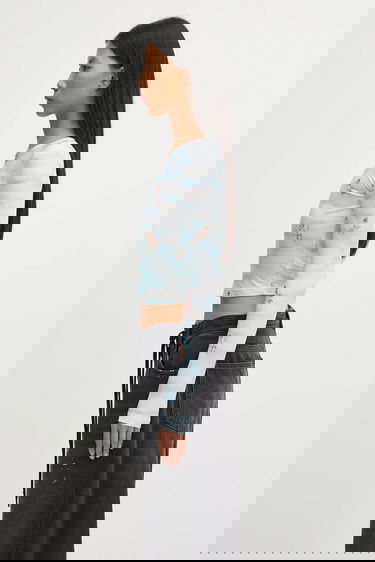 Съкратен топ Fiorucci Beatitudo Print Long Sleeve Crop Многоцветен | W25FWTLO003LY01BL02, 1