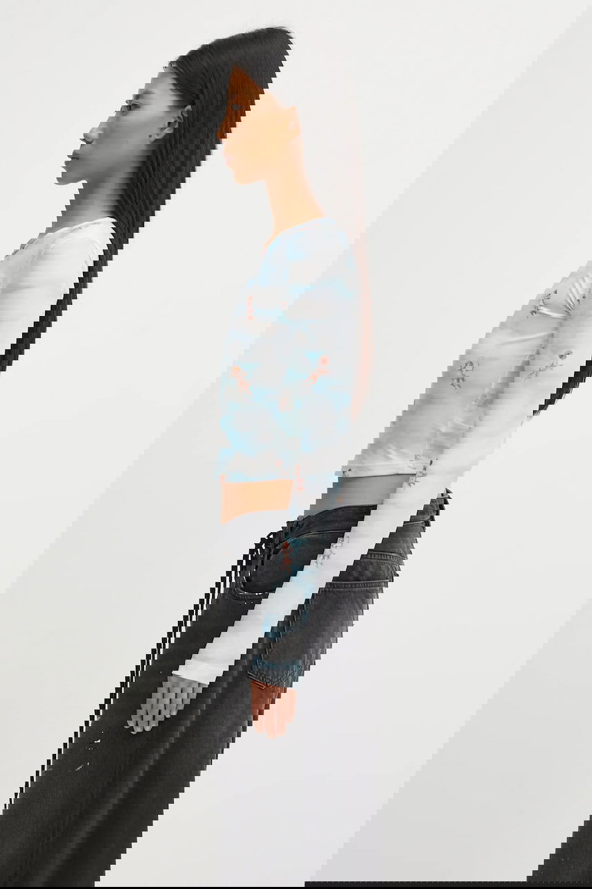 Съкратен топ Fiorucci Beatitudo Print Long Sleeve Crop Многоцветен | W25FWTLO003LY01BL02, 1