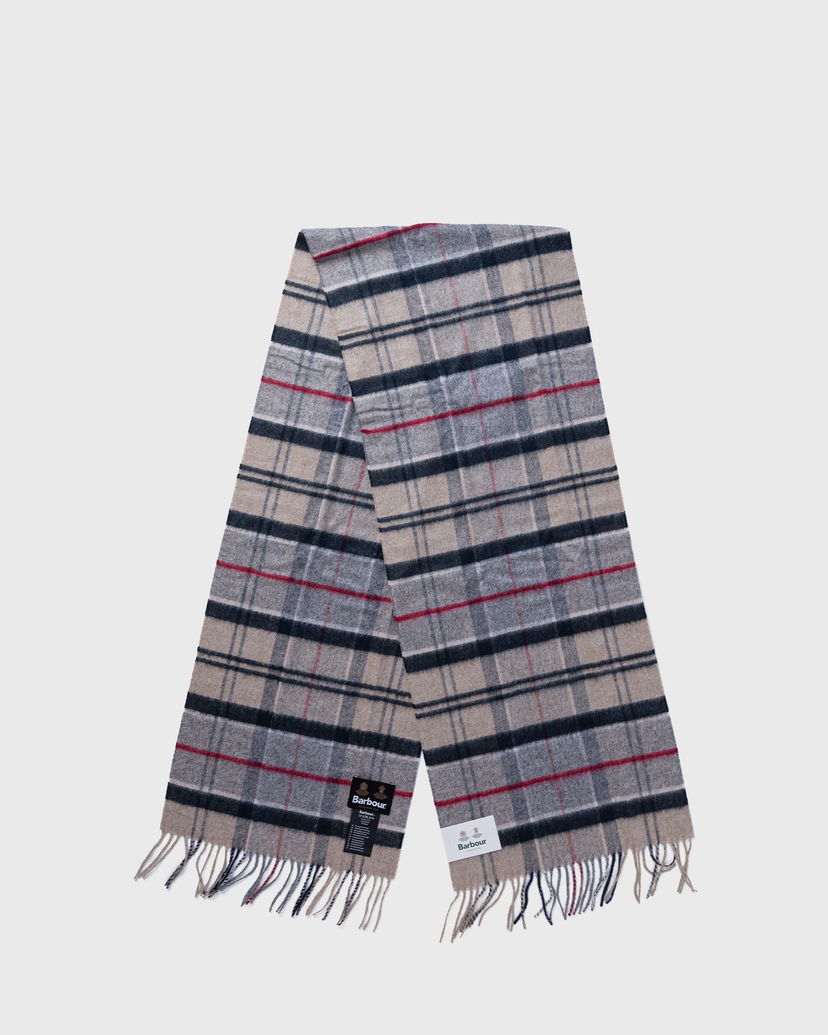 Шал Barbour Yaxley Tartan Scarf Сиво | USC0324TN31