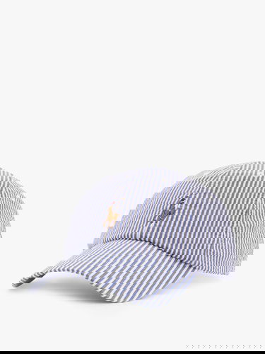 Шапка с козирка Polo by Ralph Lauren Striped Seersucker Baseball Cap by Polo Ralph Lauren Синьо | 710957166001, 1