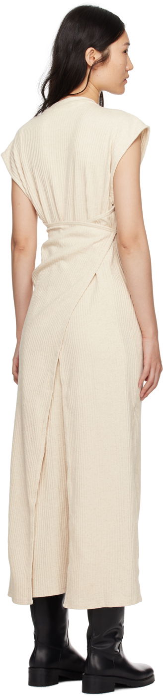 Pокля Baserange Shaw Knit Maxi Dress Бежово | DRSHS-RIB-SP24, 2