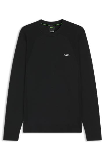 Men's BOSS Body-Mapped Sweater with Contrast Logo