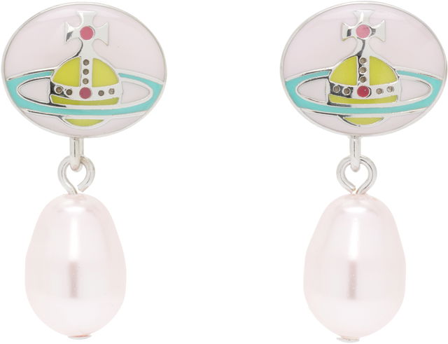 Loelia Orb Pearl Drop Earrings
